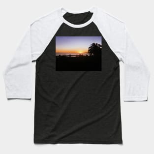 Beautiful Santa Monica Sunset. California Baseball T-Shirt